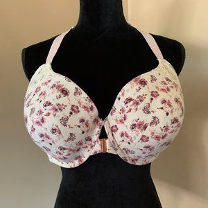 Cacique Floral Lace Racerback Front Close Bra
